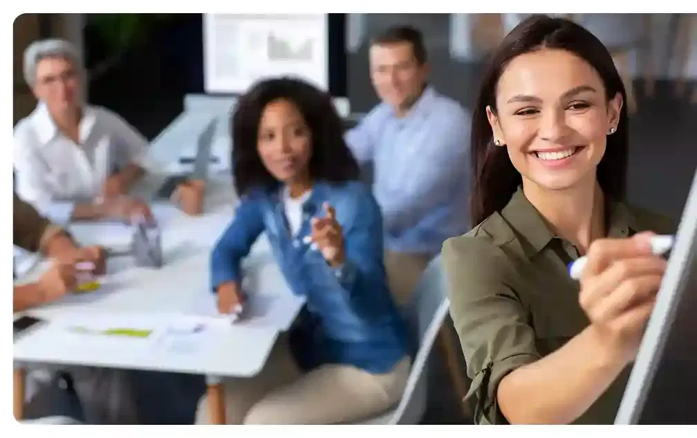 Team reviewing AI recruitment workflow and hiring steps