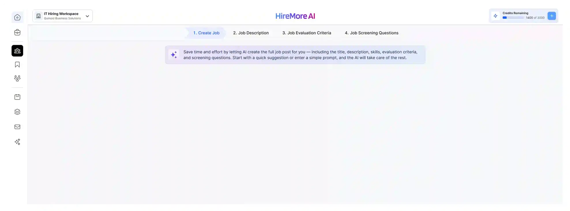 AI recruitment automation dashboard