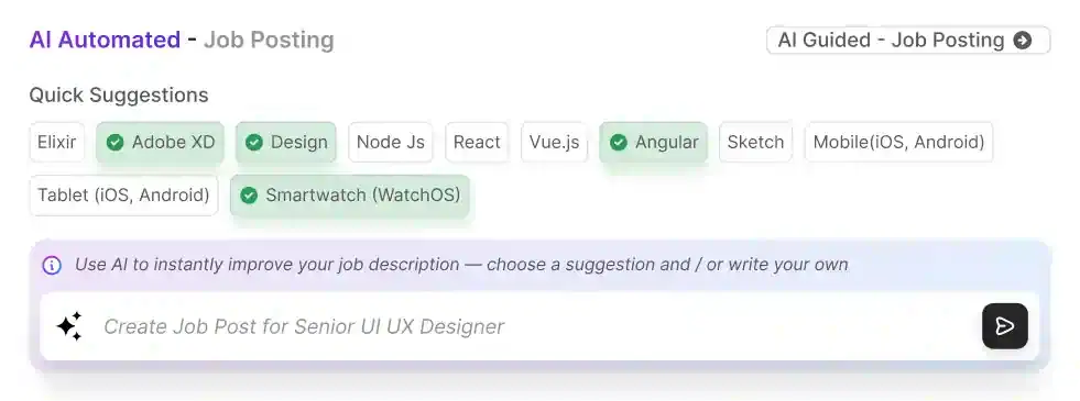 AI automated job posting across multiple platforms dashboard