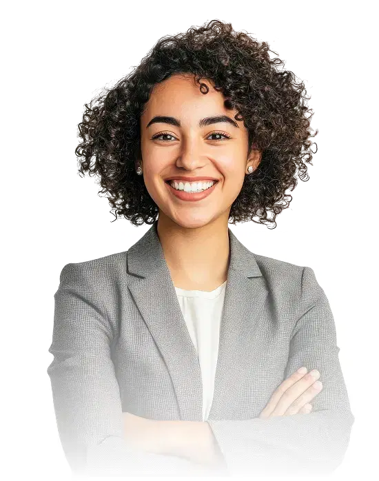 Professional woman using HireMore AI recruitment platform