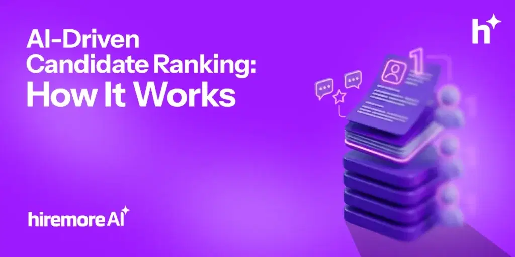 AI candidate ranking dashboard showing shortlist ordered by match score with competency indicators