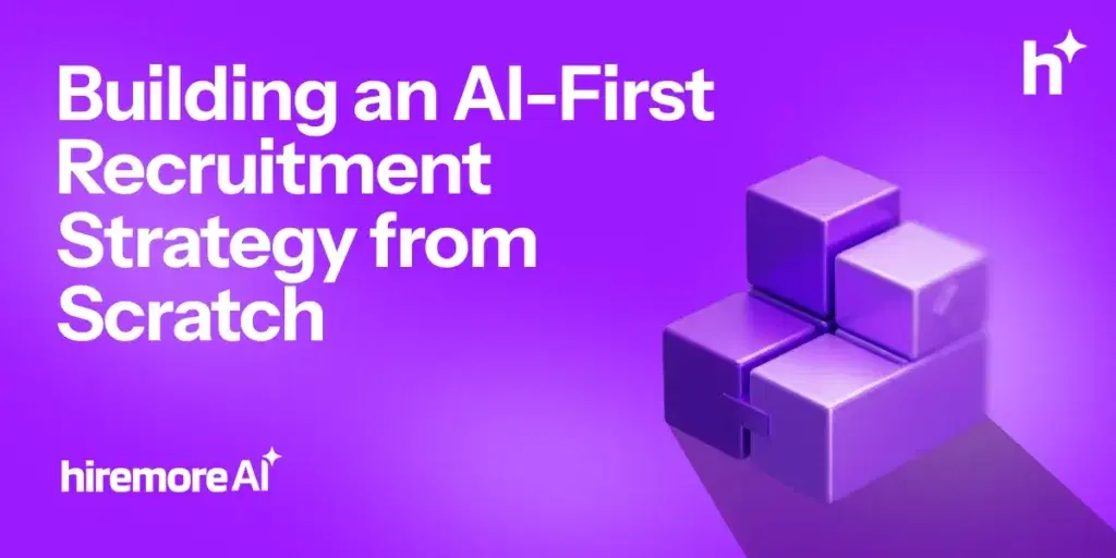 AI recruitment strategy four-phase framework showing audit prioritize implement and measure stages