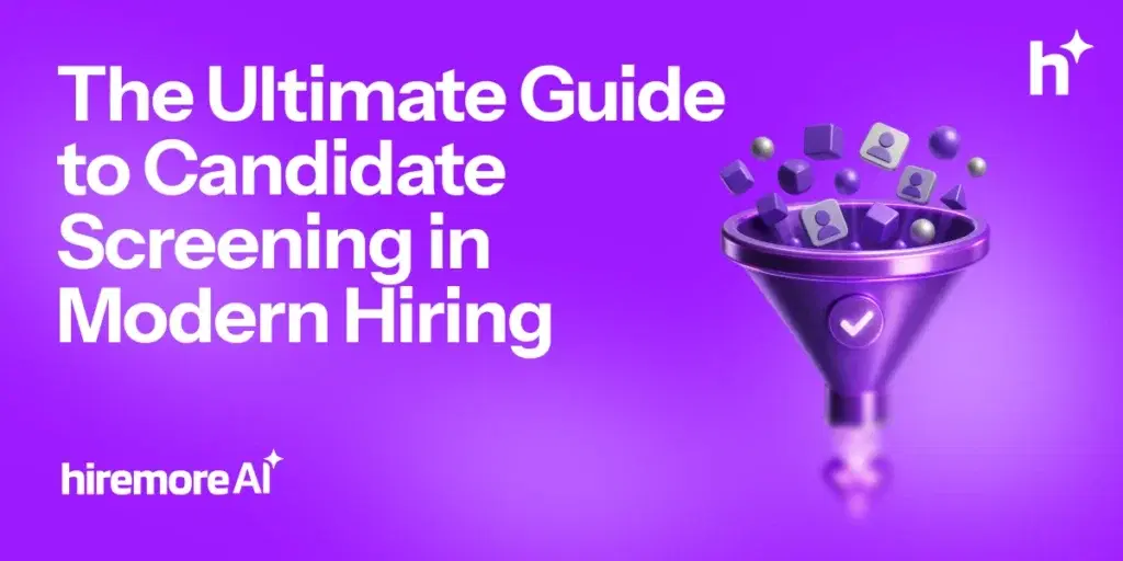 Candidate screening funnel filtering applicants into a qualified shortlist